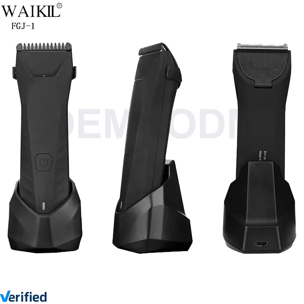 WAIKIL Hot Selling Beard Mustache Trimmers Clipper Cutting Groomer Kit Usb Rechargeable Waterproof Hair Trimmer Machine for Men