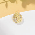 Sun Moon Star Pendant 14K Gold Moissanite Celestial Moon Charm DIY Bracelet Necklace Jewelry Making Findings Supply