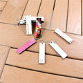 High Glossy White Sublimation MDF Double Sided Rectangular Earrings Blanks Wood Woman Jewelry Earring