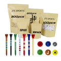 Golf Accessories Eco-friendly Packaging Kraft Paper Bag Custom Logo/ Color Low MOQ 70 Mm/ 83 mm Golf Tee