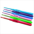 Wholesale High-quality Colorful Aluminum Crochet Hook Sets Plastic Handle for Sewing Knitting Needles YNS Brand Sample Available
