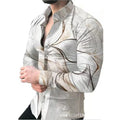 Korean Style Chemise Homme Men's Summer Blouses & Shirts Quick Dry Designer Long Sleeve Formal Work Shirt for Men
