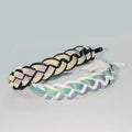 Reflective Gradient Polyester Wristband Strap Hand Weaving Rope Lanyard Environmental Friendly Debossed for Outdoor Promotional