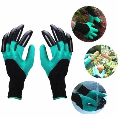 Anti-stab Wear-resistant Breathable Gardening Digging Gloves With Nails Handguards Latex Labor Protection Waterproof Gloves MegaBDM