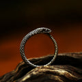 SS8-780R Steel Soldier Retro Punk Gothic Jewelry Trendy Stainless Steel Snake Ring for Women Men Gift