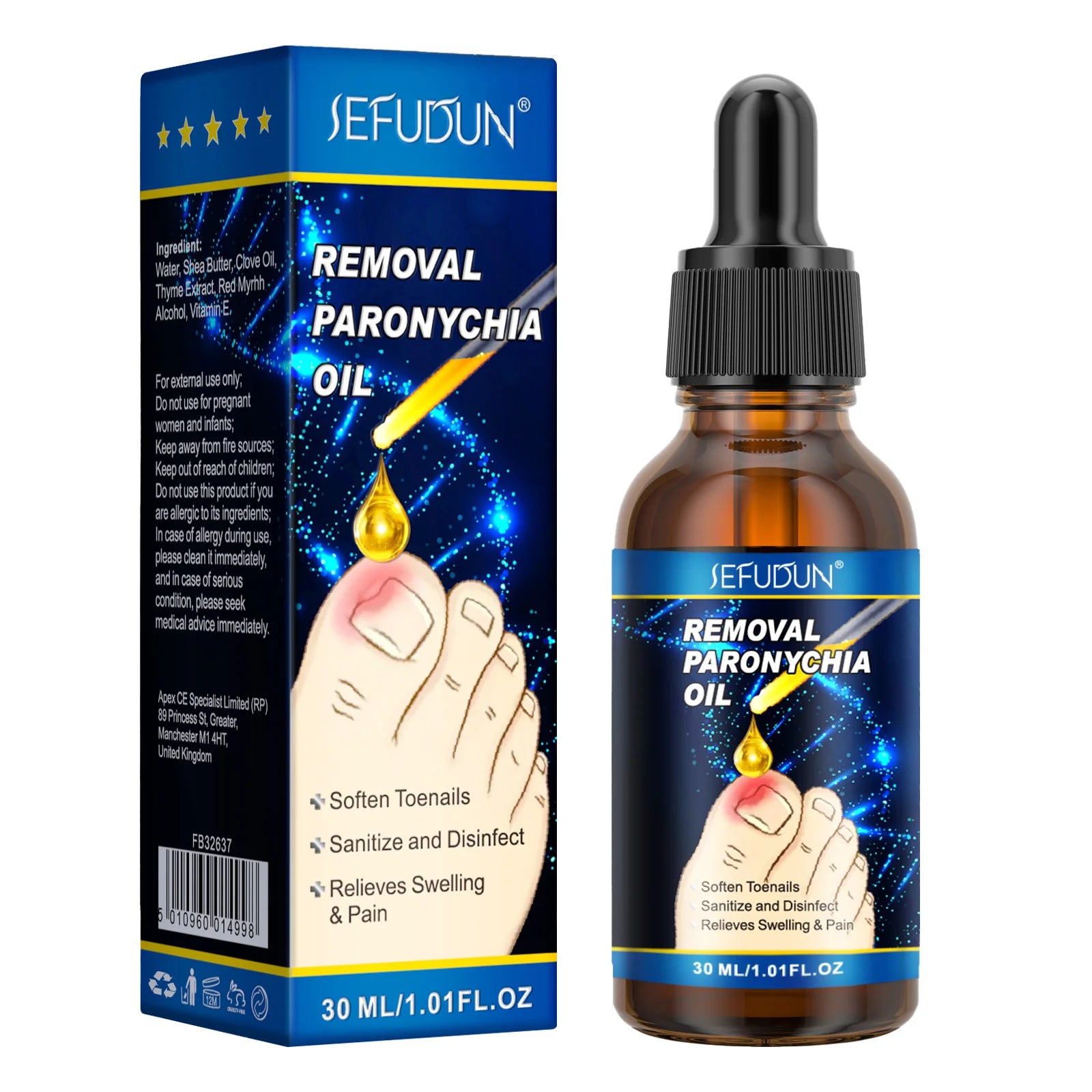 SEFUDUN Soften Toenails Relieves Swelling Pain Removal Paronychia Oilgerman Toenailplus Anti Paronychia Relief Oil