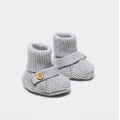 Baby Buttoned Organic Cashmere Knitted Booties