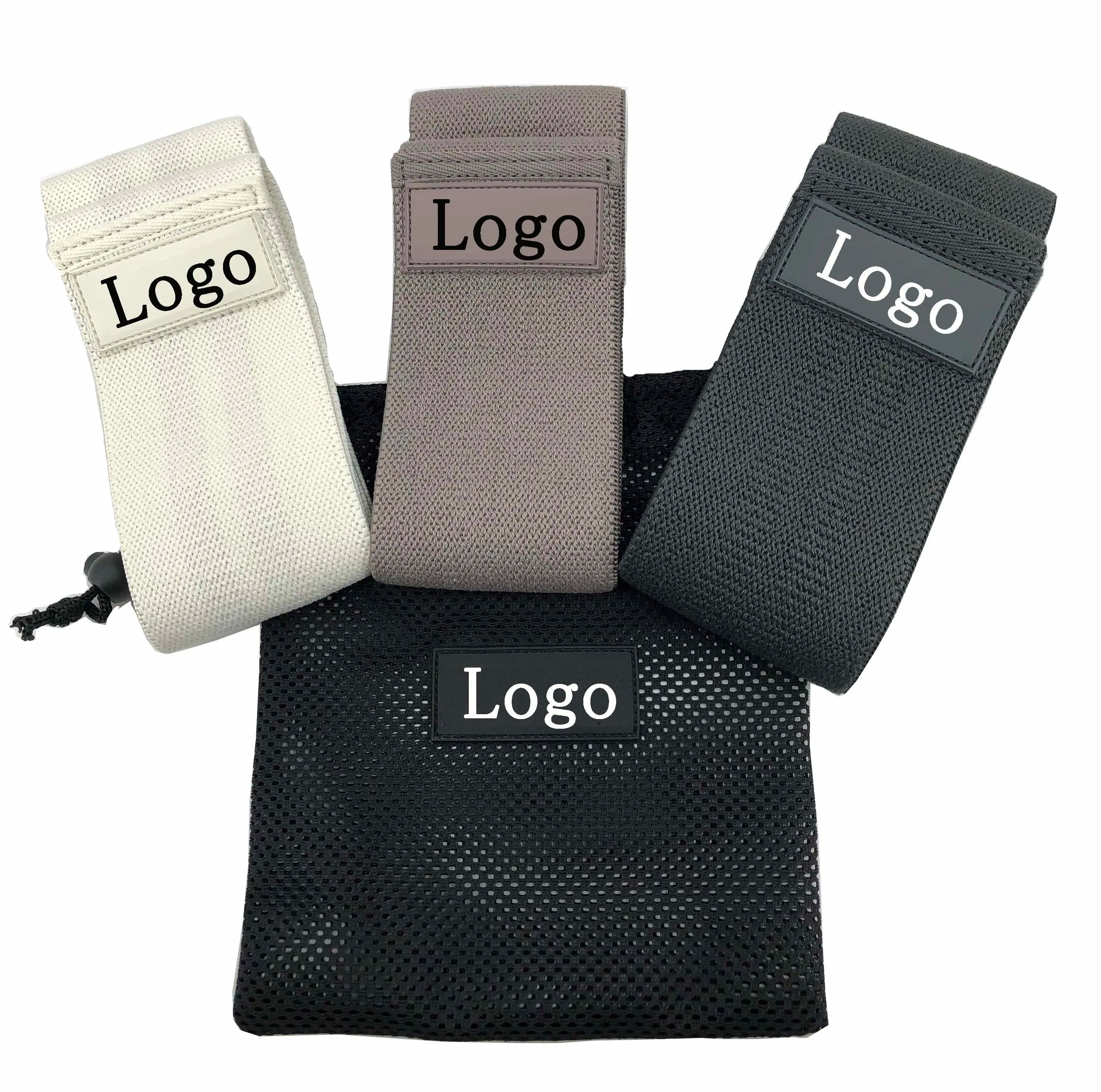 Pantone Color Latex Hip Resistance Bands Set Workout Booty Bands Fitness Accessories for Home Exercise