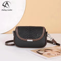 Andong Leather  Shoulder Bag for Women Genuine Cow Leather Fashion Crossbody Bag Crocodile Pattern Cover Type Sling Bag 1295
