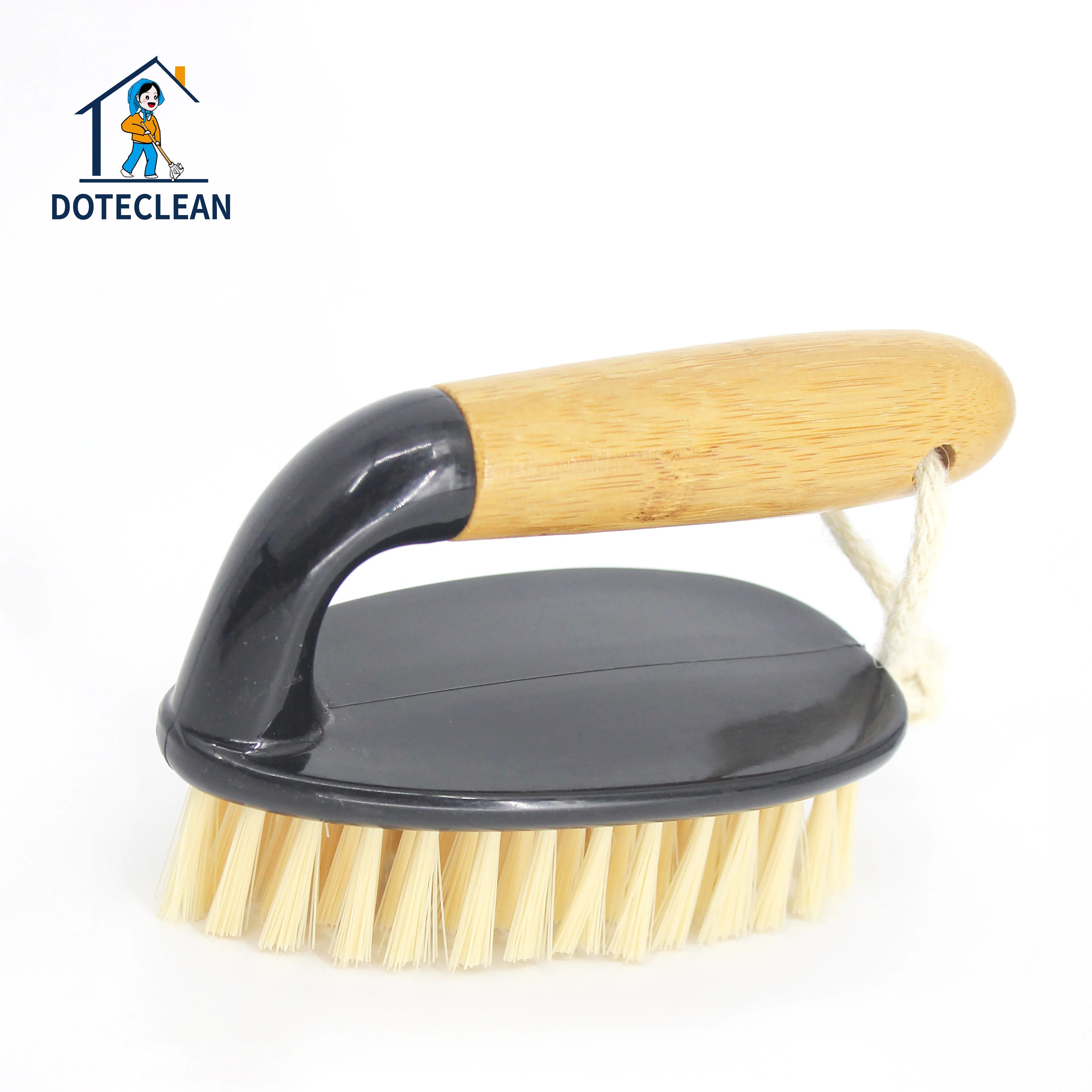 Multifunction PP Eco-Friendly Bamboo Handle Cleaning Brush Smart Laundry Scrub Brush for Floor and Clothes Washing