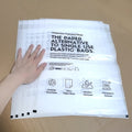 Small Thick Moisture Proof Biodegradable Wax Coated Paper Takeaway Packaging Bags Offset Printing for Pizza Pet Food Transparent