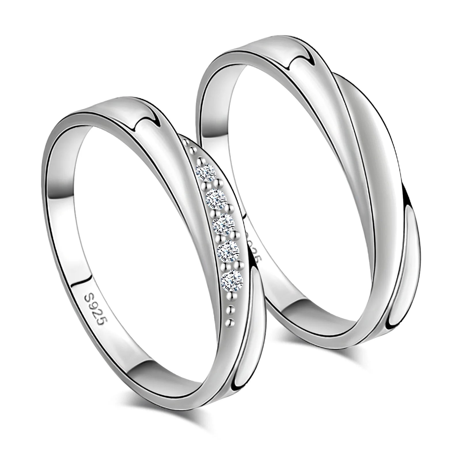 Top Quality Endless love Rings Wedding Couple Sterling My Silver Engagement Rings