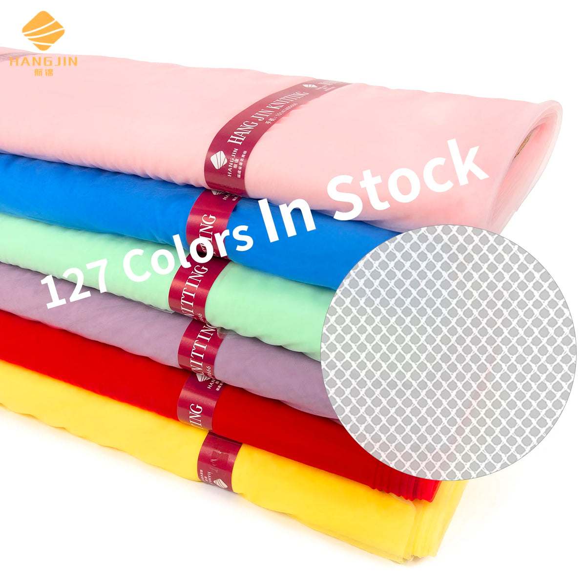 127 Colors in Stock Wholesale Nylon Tulle Mesh Fabric Hexagonal 63 Inch Width Tulle Roll Colorful Tutu Dress Soft Net Tulle Bolt MegaBDM