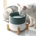 Manufacturer Wholesale Ceramic Multi Colors Pet Cat Dog Bowl with Wooden Frame