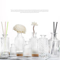 Contemporary Clear Glass Flower Vase with Aromatherapy Function New Home Decor Tabletop Vase