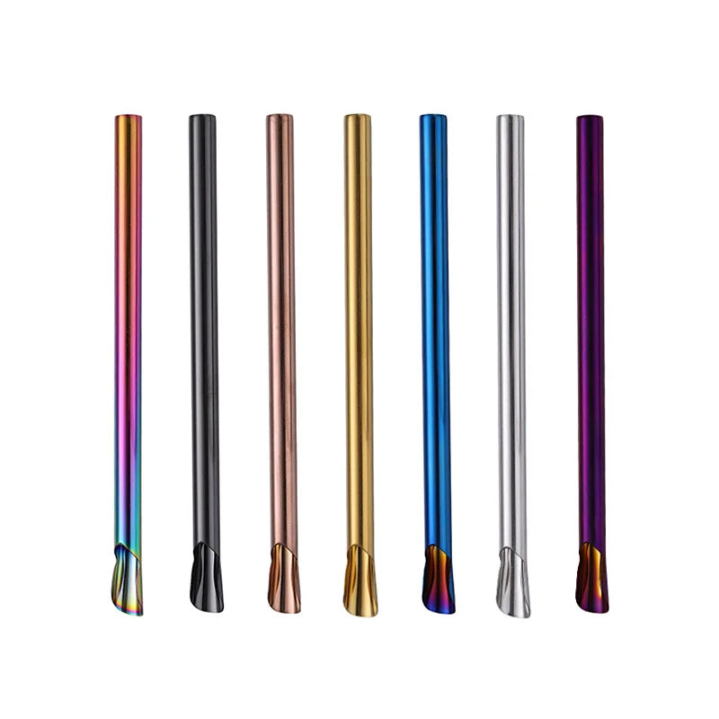 Stainless Steel Straw Spoons for Smoothies New Product Ideas 2023 Hot Sale 2023 New Ideas