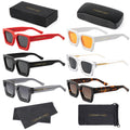 Luxury Customized Metal Logo High End Mens Women Fashionable Mazzucchelli Acetate Sunglasses Polarized Retro Thick Sun Glasses