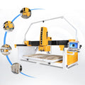 Automatic 5 Axis CNC Bridge Saw Stone Cutting Machine for Granite Quartz Marble with High-Power Motor & Gear