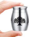 High 25mm/40mm Decorative Memorial Keepsake Stainless Steel Cremation Urns for Pet Ashes