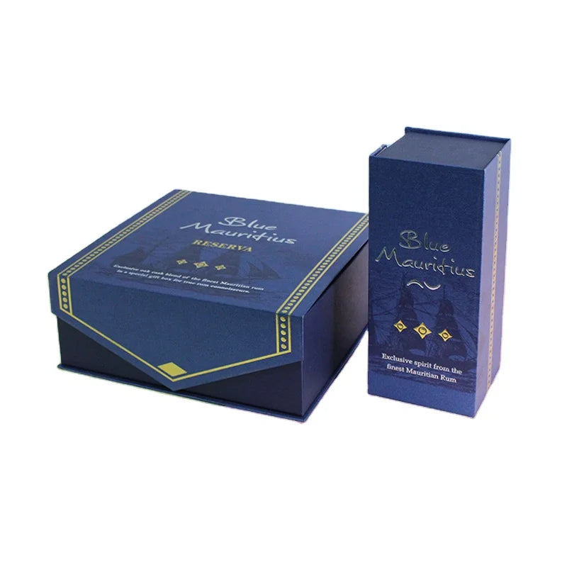 Wholesale Luxury Packaging Blue Box Closure Custom Logo Magnetic Gift Box Package Custom Design Hair Wig Gift