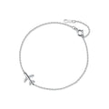WMS2534 Small Airplane Charm Solid 925 Sterling Silver Lovely Aircraft Jewelry Christmas Gift Cute Plane Pendant Bracelet