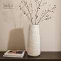 Merlin Living Ceramic Rough Surface Tabletop Vase Home Decorative Vase with Different Colors Available
