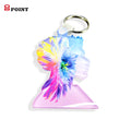 8Point Thermal Transfer Acrylic Keychain Plexiglass Key Pendant PMMA Pendant Printing and Shape Customization