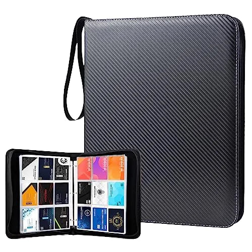 Junmei Hot Selling 9-Pocket PU Leather Zipper Binder 900 Slots for Pokemon Card Album Photo Binder