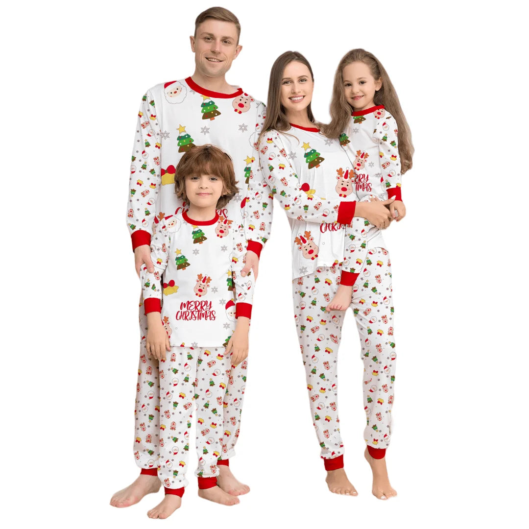 Good Quality Breathable Cotton Women's Clothing Sleepwear Sublimation Christmas Pyjamas