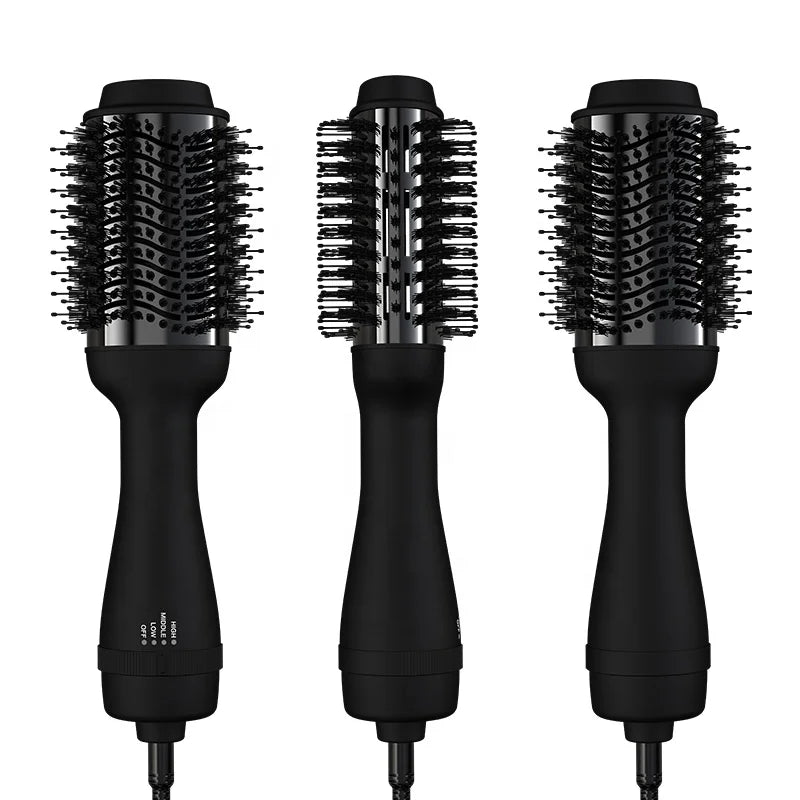 Ulelay Dropship Multi Functional 3 in 1 One Step Hair Straightener and Curler Comb With 3 Heat Settings Hot Air Brush Dryer