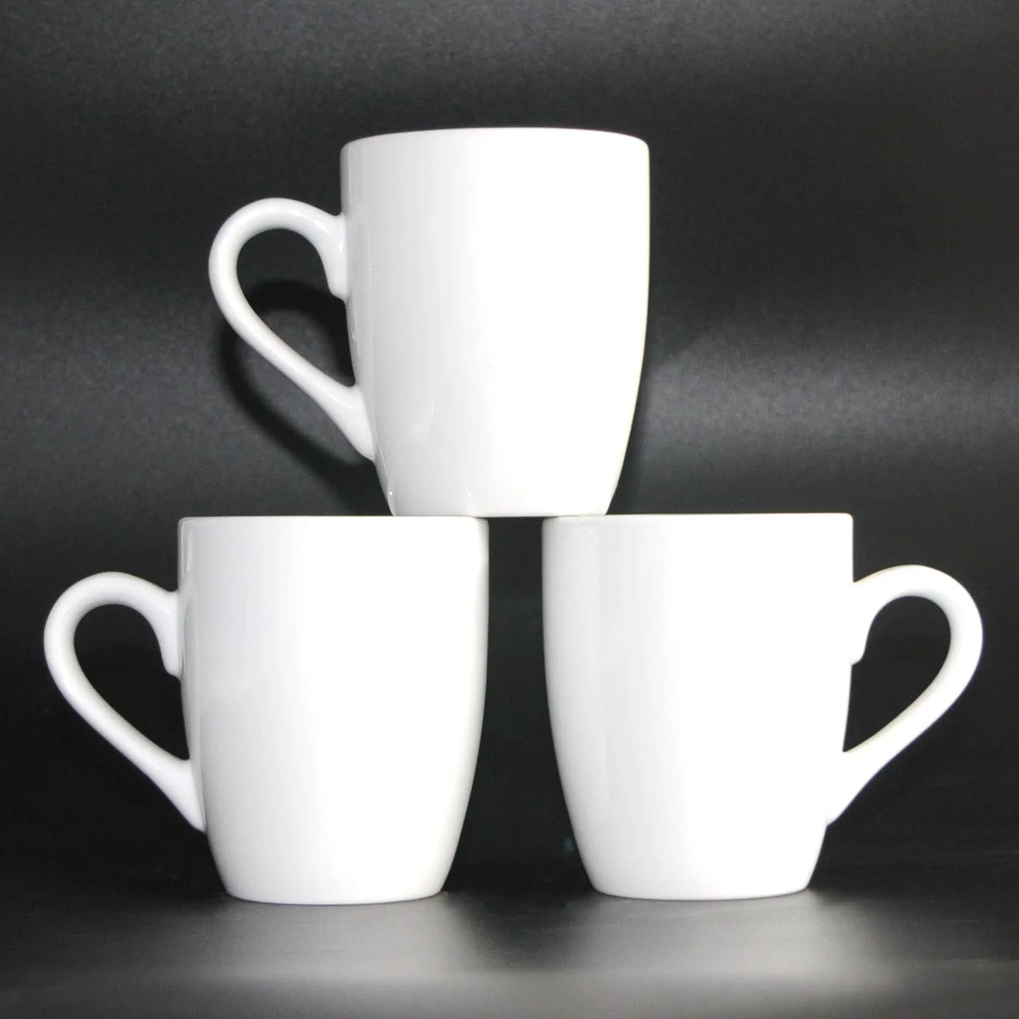 Customizable White Porcelain Ceramic Coffee Mug Set Classic 10*8*5.5cm Travel Mugs with Logo 1 User Opp Bag/Color Box