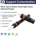 Black Carbon Steel Spring Locating Pin with POM Push-In Plunger and Head Fasteners Product