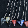 HY Gems New material Crystal Pendulum Healing Dowsing Chakra Reiki Pendant for decoration