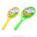 Children's Cartoon Badminton Racket Sport Toys Outdoor Play Set Featuring Mesh Bags Made of Durable Plastic