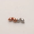 Wholesale 18k Gold Plated Brass Magnetic Oval-Shaped Connector Jewelry Findings & Components