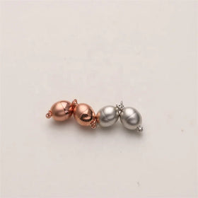 Wholesale 18k Gold Plated Brass Magnetic Oval-Shaped Connector Jewelry Findings & Components