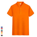 Men's Custom Summer Casual for  Shirts Orange XL Size Knitted Fabric Short Sleeves Embroidered Technics for Work Camisa Info