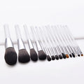 Wholesale 15 Pcs/set White Professional Luxury Travel Makeup Brush Set Custom logo Make up Brush Sets Tool Foundation Brush