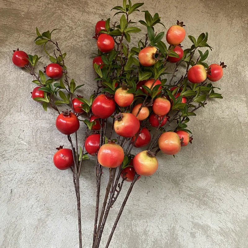 2022 New Home Decor Foam Berries Artificial Pomegranate Artificial Fruit for Sale