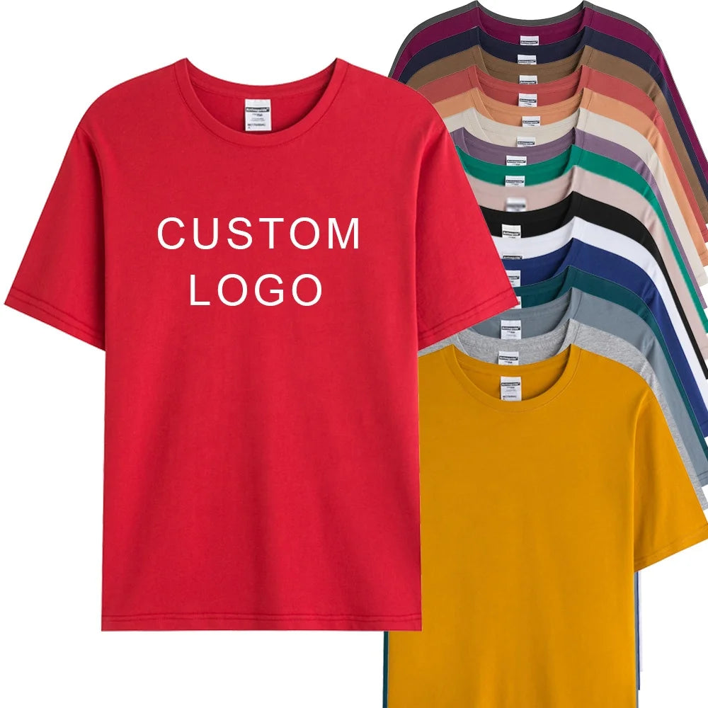 Evertop Men's New Summer Collection 100% Cotton T-Shirt Good Quality with Famous Brand Print Pattern OEM ODM Welcome
