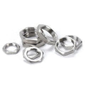 Stainless Steel Carbon Steel Inch M6 M8 M10 M20 M7 2mm Panel Hexagon Hex Nuts M6 3.5mm Jack Thin 9/16-18 Panel Jam Nut