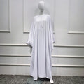 Muslim Women's Maxi Dresses Solid Color Kaftan Loose Nida Abaya Long Dress Improve Style Americans Middle East Islamic Clothing