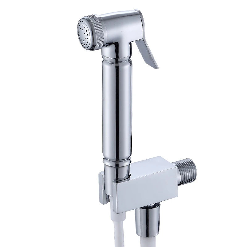 Modern Hotel Wall Mounted Brass Bidet Kit Toilet High Pressure Cloth Diaper Handheld Bidet Sprayer Shattaf