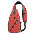 Waterproof Business Sling Backpack Mini Pad Sling Bag School Shoulder Bag With USB Port
