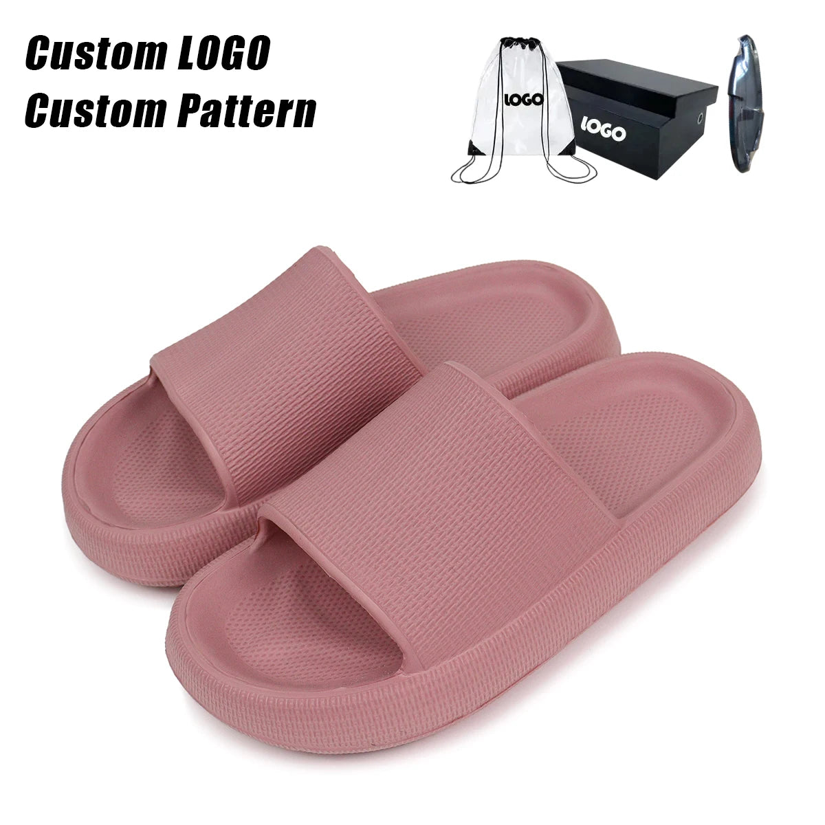 Customizable Logo Cloud Slides Pillow for Slippers Soft Anti-Slippery Home for Slippers with Open Waterproof Breathable Features