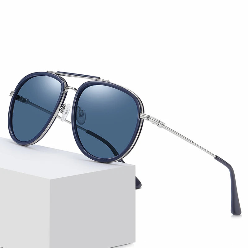 Ins Style Newest Fashionable TR Metal Sun Glasses Luxury Brand Oversized Women Men Sunglasses Pilot