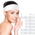 Disposable Spa Facial Headbands Non-Woven Adjustable Facial Headbands Soft Skin Care Makeup Headband Skincare Headbands