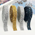 AB Crystal Resin Accessory Applique Cheap Price Glitter Iron Chain Trims Motif Rhinestones Ribbon for Shoes for Shoe Decorations