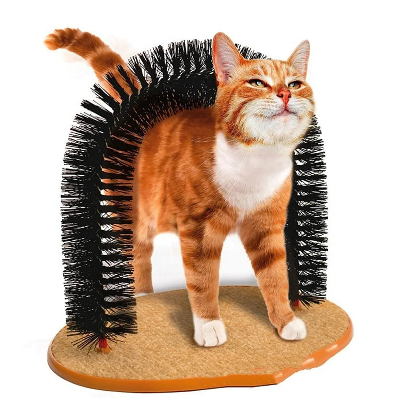 Cat Scratcher Toy Cat Self Groomer Scratching Pad Cardboard Post Cat Massager Brushes for Indoor Pets