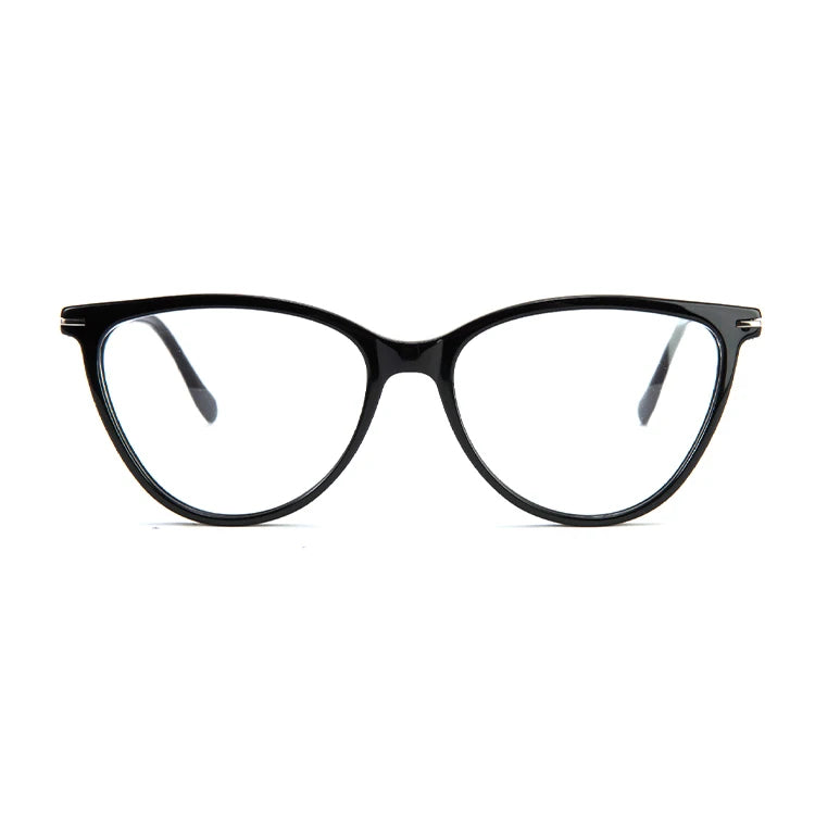 Unisex Hot Selling Round Solid Acetate Frame Optical Glasses Frames with Metal Popular Design Eyewear for All Face Shapes